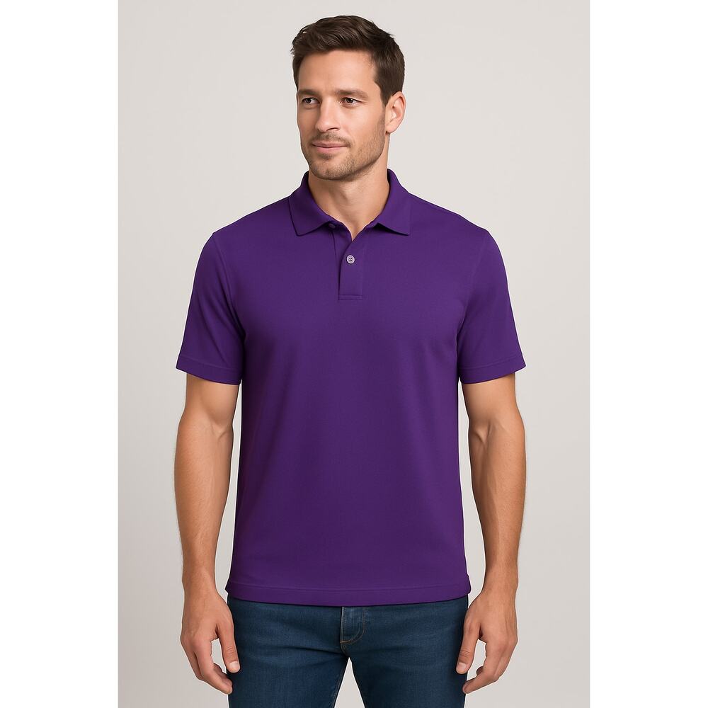 New Men's Ahead Extreme Polo Golf Shirt - Purple - Size Small